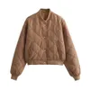 UNIZERA roupas femininas de alta qualidade outono e inverno francês 4 cores terno de algodão curto jaqueta piloto 240112