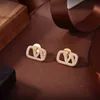 Valentino Drop V Boucles d'oreilles Or Boucle d'oreille Designer Pour Femme Mode Luxe Vlogo Marque Lettre Stud Perle boucles d'oreilles Filles Oreille Goujons Mariages 5565