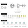 MODIAN 1CT 05CT D Color VVS Lab Diamond Stud Earrings For Women 925 Sterling Silver Wedding Jewelry Gift 240112