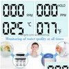 PH Metre Toptan Dijital TDS Metre Monitör Temp PPM Test Cihazı LCD Metre Sopa Su Saflığı Monitörleri Mini Filtre Hidroponik Test Cihazı DHFQR