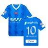 2023 2024 Al Hilal Saudi Soccer Jerseys Neymar Jr Malcom Neves SergeJ Vietto 23 24 Home Away Fan fani Versionkoulibaly Lghalo Kanno Men Top Kit Kit Football koszulki