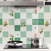 Adesivi murali 1PC Adesivo floreale Cucina antiolio Rimovibile Art Decor Accessori per la decorazione della casa