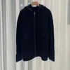 Malhas femininas preto carta manga longa malha cardigan topos moda cor sólida cashmere zíper hoodies jaqueta para senhoras outono