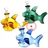 Latest Colorful Smoking Bubbler Thick Glass Ocean Shark Pipes Kit Portable Dry Herb Tobacco Filter Handle Bowl Cigarette Holder Tube Waterpipe Bubble Hand Bong DHL