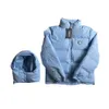 UK origineel Trapstar ijsblauw klassiek heren donsjack Afneembare geborduurde jas van topkwaliteit