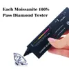 Accurate Brilliant 1ct To 2ct Ring With Certificate 100% 925 Silver Wedding Jewelry Pass Diamond Tester Female Gift 240112