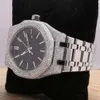 Hip Hop Style with Customization Options for a Standout Look Full Iced Out Mechanical Case Antique Moissanite Diamond Watch