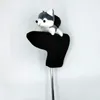 Husky Dog Golf Putter Head Cover Knit Plush Handgjorda magnetiska golf putter headcover 3 färger 240112