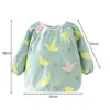 New Bibs Burp Cloths Baby Items Baby Bibs Cotton Waterproof Infant Bib Full Sleeve Gown Children Long Sleeve Apron Coverall Feeding Drawing Bibs