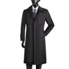 Masculino casual longo trench coat primavera outono único breasted britânico vintage blusão casaco casual para fora M-6XL