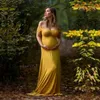 Robe de maternité Robes Po Shoot pour les femmes enceintes doux Satin mousseline de soie matériel pographie accessoire Costume ustensile de tir 240112