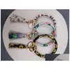 60Pcs Mixed Colors Pu Leather O Key Chain Custom Assel Wristlet Bracelet Keychain Women Girl Ring Drop Delivery Dhced