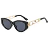 Óculos de sol de grife Fan família óculos de sol olho de gato, óculos de sol com faixa de cabeça de beleza da moda, pografia de rua, óculos masculinos e femininos E1VX