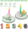 Spela kök tillbehör trä födelsedagstårta set tidig utbildning leksak uppmuntrar fantasifullt spel baby rolig gåva 240112