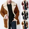 Mens Autumn and Winter Fashion Casual päls Integrated Coat Faux Jacket 240113