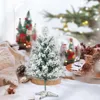 Décorations de Noël 1pc bricolage décor de bureau Navidad Noel 45 / 60cm arbre artificiel pin de neige ornements