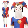 L'incroyable Costume de Cosplay de cirque numérique pour adultes et enfants, combinaison de Clown Pomni, tenues de fête d'halloween, body