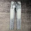 Lila Jeans DesignerHerren für Männer Frauen Hosen Lila Markenjeans Sommer Loch Neuer Stil Stickerei Selbstkultivierung und kleine Füße FashionmotionStreet Corner