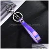 Creative Colorf Laser Soft Rubber Key Ring Pvc Keychain Lanyard Chain Cute Women Girl Phone Bag Pendant Drop Delivery Dhtiy