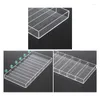 Förvaringslådor akrylglasögon arrangör Display Tray Case 6 Slot för smycken Makeup