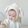 Nya mössor hattar söt baby plysch hatt höst vinter kanin öron spädbarn mössa mössa koreansk tecknad bunny barn pojke flicka varm öronflap hattar motorhuv