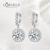 Stud Earrings LORIELE Real Moissanite Drop For Women Sparkling Diamond Earings 1ct S925 Sterling Silver Jewelry Wholesale GRA