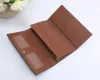 EMILIE WALLET designer Womens Button Long EMILIE Wallet Card Pouch Round Coin Purse Zippy Brown Waterproof Canvas High Quality M6