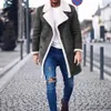 Manteau d'hiver chaud pour hommes, boutons, couleurs contrastées, veste à la mode, résistant à l'usure, pour le quotidien, 240113