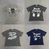 2024 Tasarımcı Tshirt Erkek Kadınlar Pamuk T-Shirt Kırık Gezegen Baskı Kısa Kollu Sokak Giyim Hiphop Tee Mens Giyim Yaz Moda Tees Casual Polos Giyim
