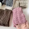 New Kids Socks Children Leg Warmers Lolitas Twist Knitted Socks Baby Girls Warm Foot Cover Cute Sweet Ballet Guards Socks Long Stockings