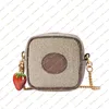 Designer di donne Designer Luxury Strawberry Chain Whaeve Key Couch Borse Credit Card Card Card Torta Top Mirror Quality 726252 Borsa di custodia