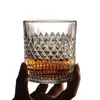 Gobelets 335ml en gros tasses verre transparent vin ensemble cristal whisky tasse brandy style européen boire