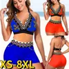 High Waist Bikini Sexy Printing Swimsuit Women Summer Loose Bathing Suit Bikini Set Swimwear Women Beach Swimming Suit 240113