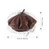 Bérets Hat Womens Beret Christmas pour la mode HATS d'artistes noirs Pu French Miss