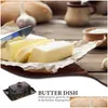 Set di stoviglie Porta burro Piatto da dessert in ceramica Consegna a goccia di formaggio Casa Giardino Cucina Sala da pranzo Bar Otkf6