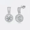 JoyceJelly 1CT Diamanten Oorbellen 925 Sterling Zilveren Oorstekers Luxe Fijne Sieraden Voor Vrouwen Groothandel 240112