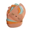 Nouveaux bavoirs Bavoirs imperméables pour bébé, articles pour bébé, dessin animé mignon dinosaure imprimé, bavoir pour enfants fille et garçon, bavoir réglable en Silicone souple, articles d'alimentation pour bébé