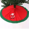 Christmas Decorations Tree Skirt Carpet Vintage Santa Claus Festival Decoration Supplies Home Ornament ZE113