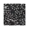 Perles de lettres numériques en acrylique noir/blanc, accessoires de bijoux en perles carrés, 100 pièces/lot, livraison directe Dhr4O