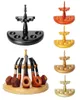 OLDFOX Half Round Smoking Tobacco Pipe Rack Solid Wood 5 Places Semicircular Roman Style Stand6933792