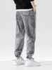 Primavera Estate Nero Blu Jeans larghi Uomo Streetwear Denim Jogging Pantaloni casual in cotone Harem Pantaloni Jean Plus Size 6XL 7XL 8XL 240112