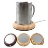 Usb Gadgets Walnut Wood Grain Cup Warmer Pad Coffee Tea Milk Drinks Heating Safty Electric Desktop Warm Matel Base Marble 2057264 Drop Otljb