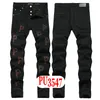 Nouveau JEANS chino pantalon pantalon homme pantalon Stretch près du corps pantalon lavé droit Skinny broderie Patchwork déchiré hommes tendance marque moto JEANS-01