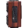 Högtalare Classic Wood Wireless Bluetooth -högtalare med antenn FM Radiofunktion Support Micro SD och USB Flash Drive