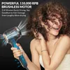 Chignon High Speed ​​Hair Dryer120000 RPM IONIC LEAFLESS TRORKER FÖR FASTDRYINGQUIET SMART CONTROL 240112