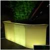 Commercial Furniture Modern Lighting Color Changing Rechargeable Pe Led High Cocktail Bar Tables Counter Of Drop Delivery Home Garden Dhkbn