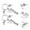 Nyckelringar 1 st frisör verktygsdesign Keychain Fashion Bag Pendant Handy Present Key Ring