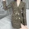 women suit designer blazer jacket clothing with Double F spring new released tops