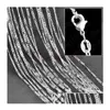 10Pcs/Lot 2Mm Figaro Chains 925 Sterling Sier Jewelry For Diy Necklace Chain With Lobster Clasps Size 16 18 20 22 24 26 28 30 Inch Dr Otn7B