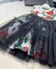 Брендовое детское платье, черная пряжа, перспективный дизайн, юбка для девочек, размер 110-160, летние детские платья, дизайнерское детское платье, 10 января